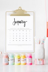 antipod marking communication agency_2016 Hand Lettered Calendar