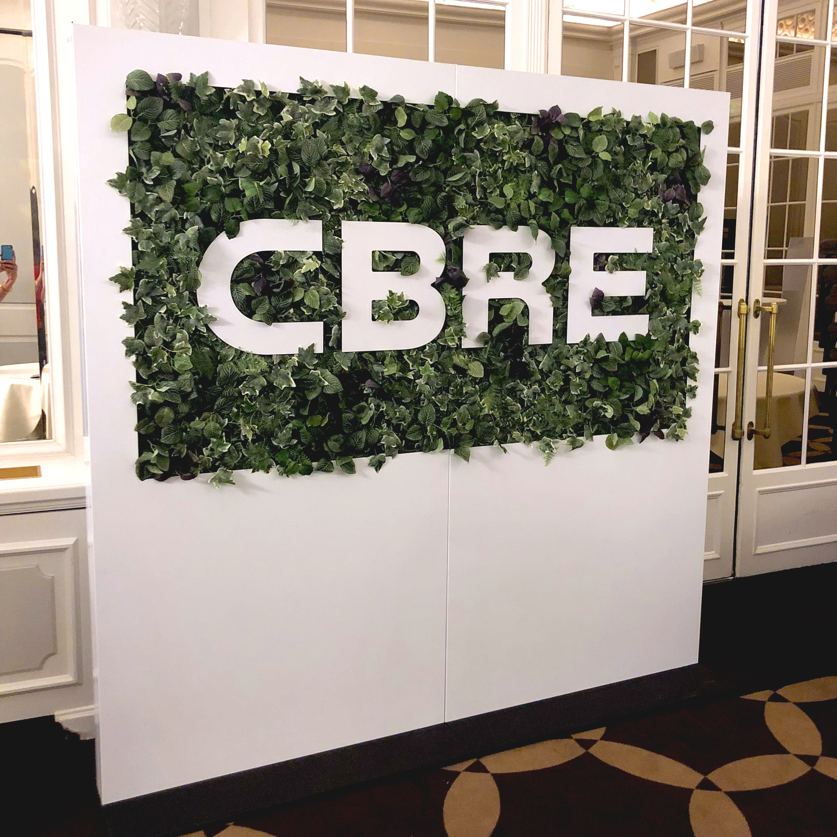 Tailor made "Green Wall" for Real Estate company CBRE